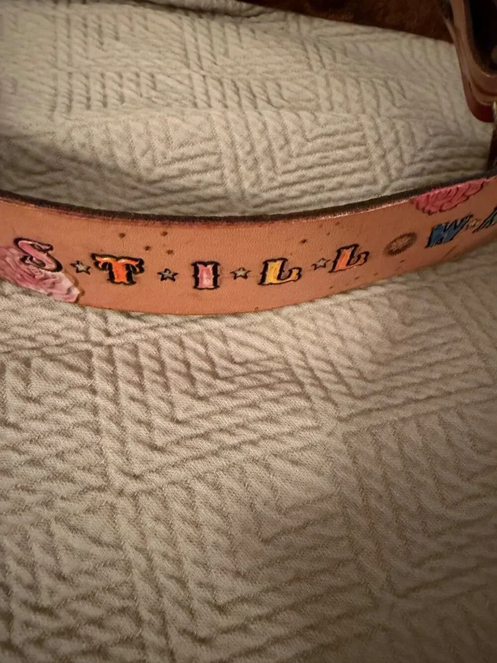 H&H Grateful Dead Handtooled Leather Belt 